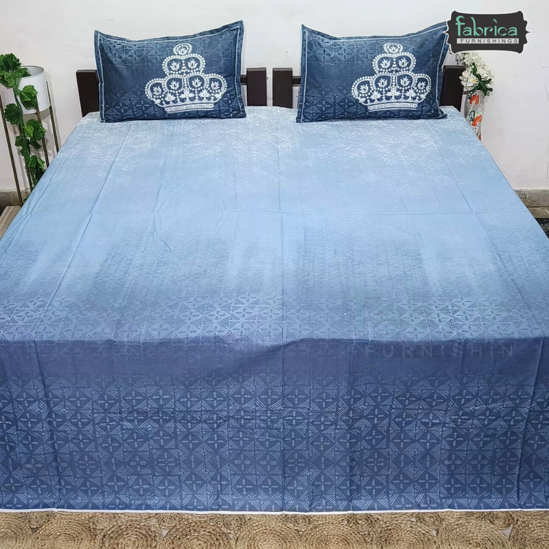 Urban Dots Pure Cotton King Size Printed Bedsheet