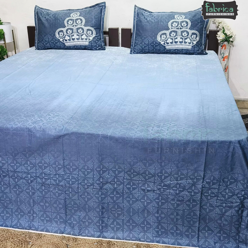 Urban Dots Pure Cotton King Size Printed Bedsheet