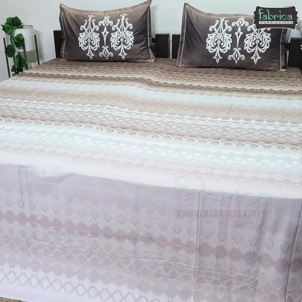 Urban Dots Pure Cotton King Size Printed Bedsheet