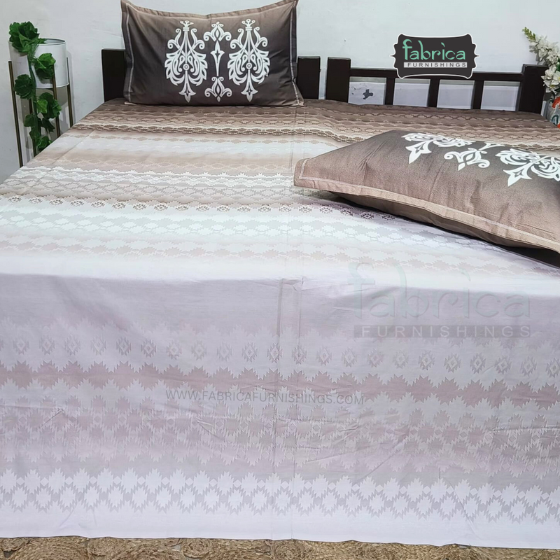 Urban Dots Pure Cotton King Size Printed Bedsheet