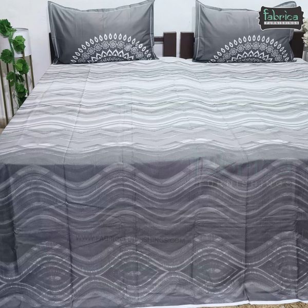 Urban Dots Pure Cotton King Size Printed Bedsheet