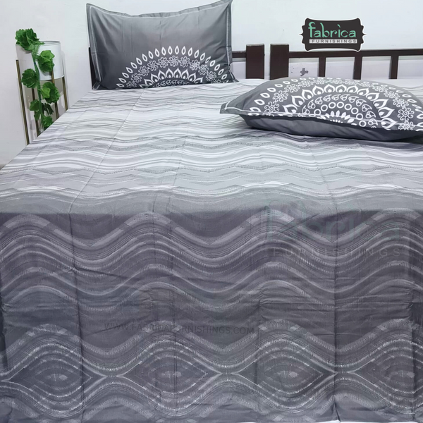 Urban Dots Pure Cotton King Size Printed Bedsheet