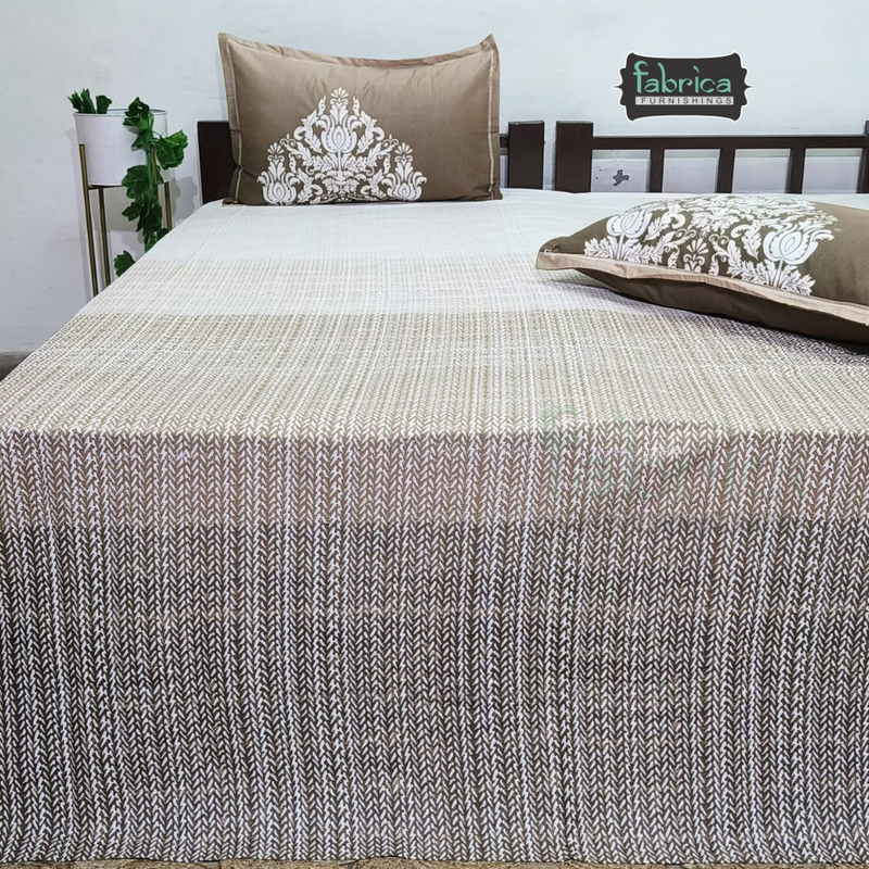 Urban Dots Pure Cotton King Size Printed Bedsheet