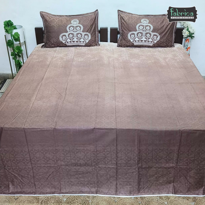 Urban Dots Pure Cotton King Size Printed Bedsheet