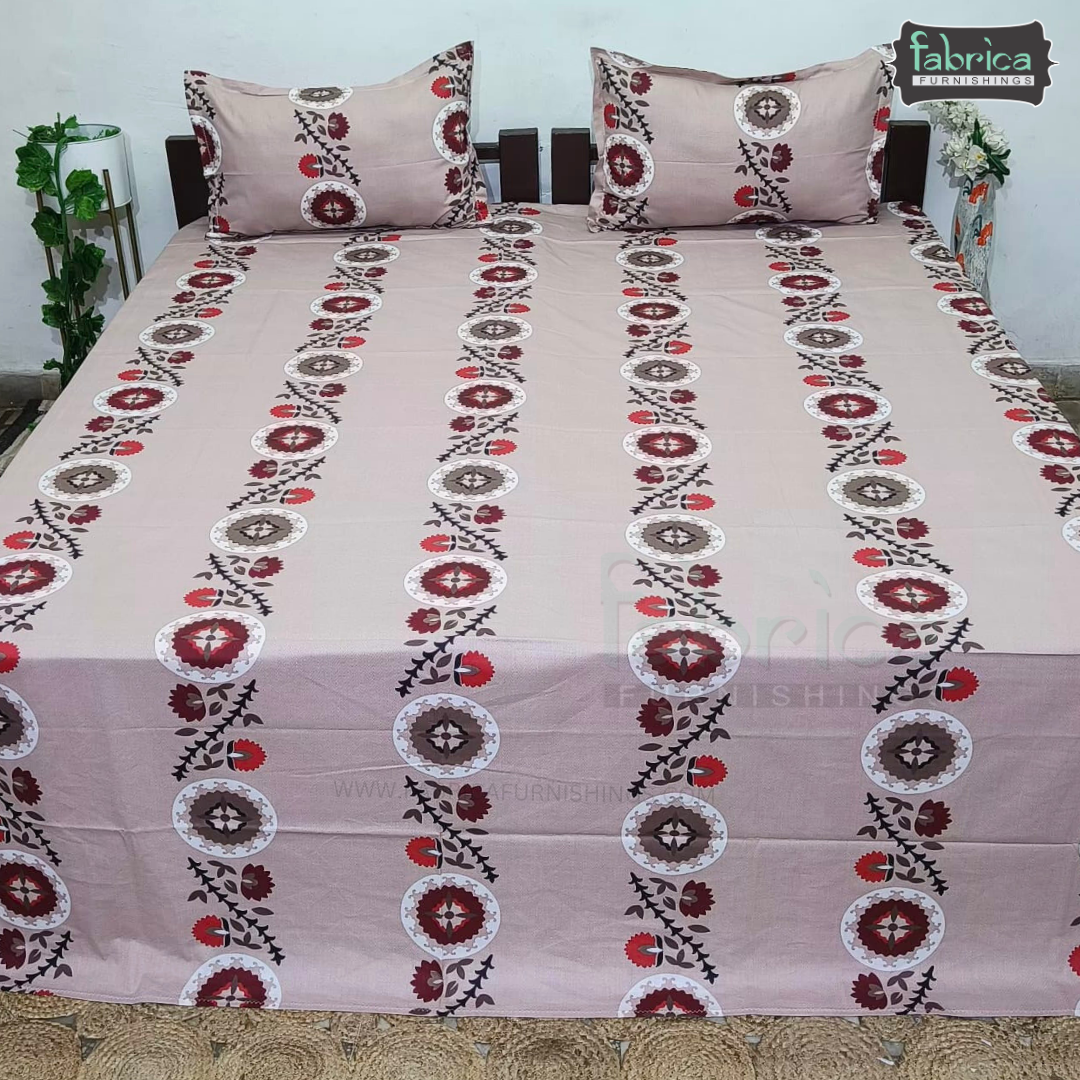 Glory Pure Cotton Premium King Size Bedsheet