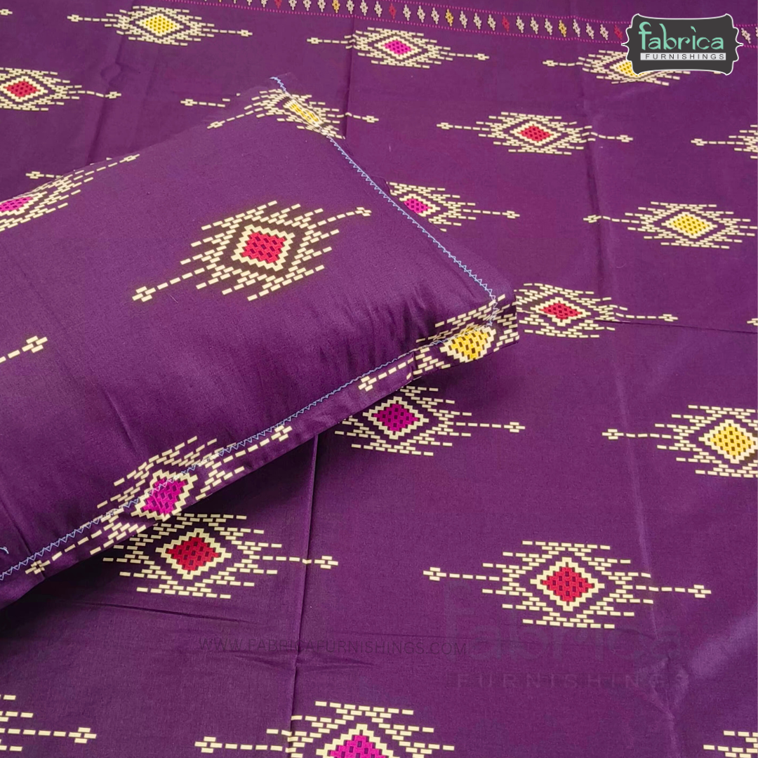 Procian Print Premium Pure Cotton Queen Size Bedsheet