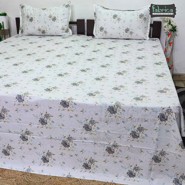 Glory Queen Size Pure Cotton Printed Bedsheet