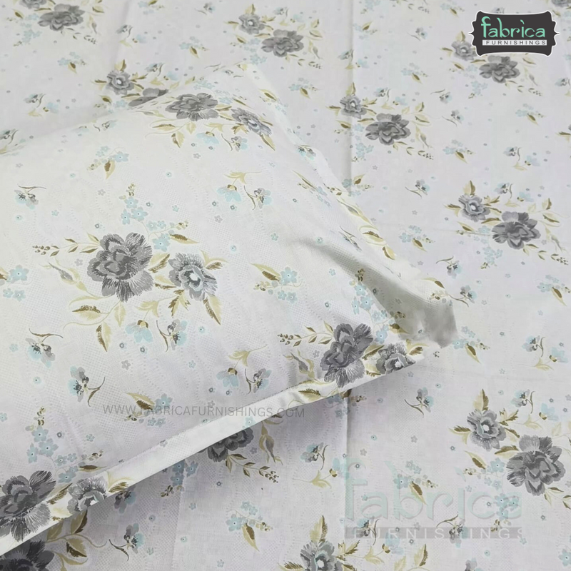 Glory Queen Size Pure Cotton Printed Bedsheet