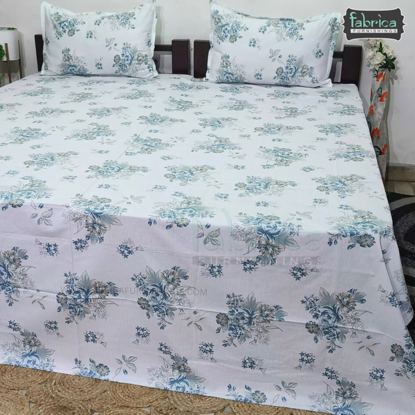 Glory Queen Size Pure Cotton Printed Bedsheet