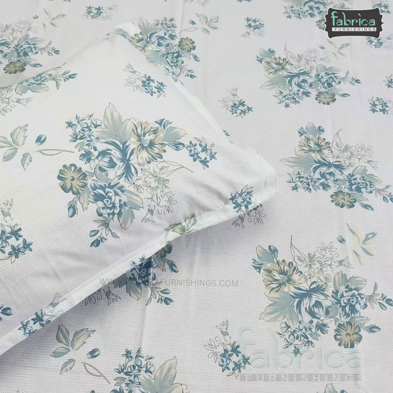 Glory Queen Size Pure Cotton Printed Bedsheet