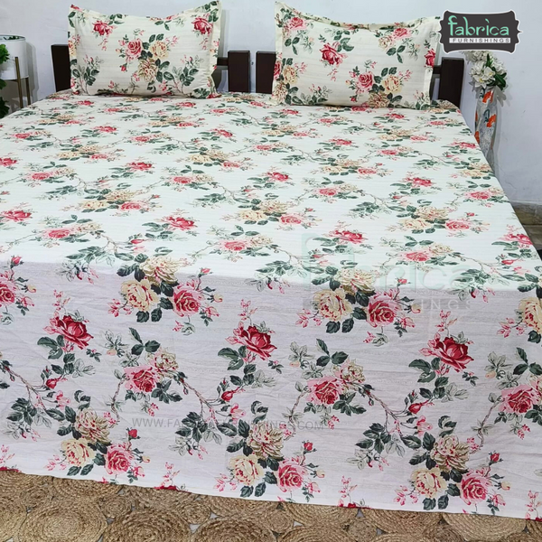Traditional Anokhi Printed King Size 4 Piece Pure Cotton Bedsheet