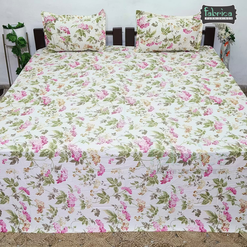 Traditional Anokhi Printed King Size 4 Piece Pure Cotton Bedsheet