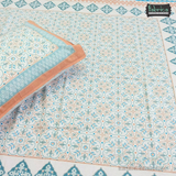 Gulmohar Printed Premium Pure Cotton King size Bed Sheets