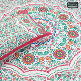 Gulmohar Printed Premium Pure Cotton King size Bed Sheets