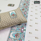 Gulmohar Printed Premium Pure Cotton King size Bed Sheets