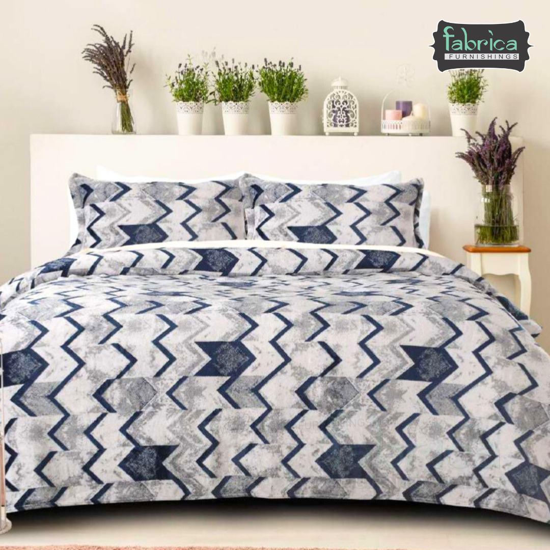 Cherry printed King Size Winter Bedsheet Set