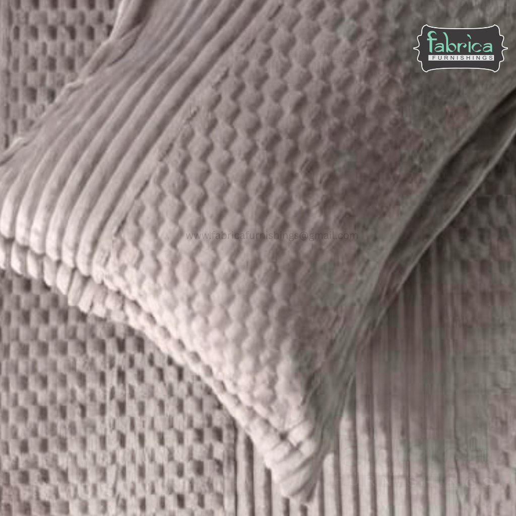 Premium Embossed Solid Color King Size Woolen Bedsheet