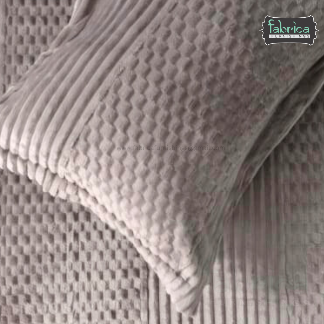 Premium Embossed Solid Color King Size Woolen Bedsheet