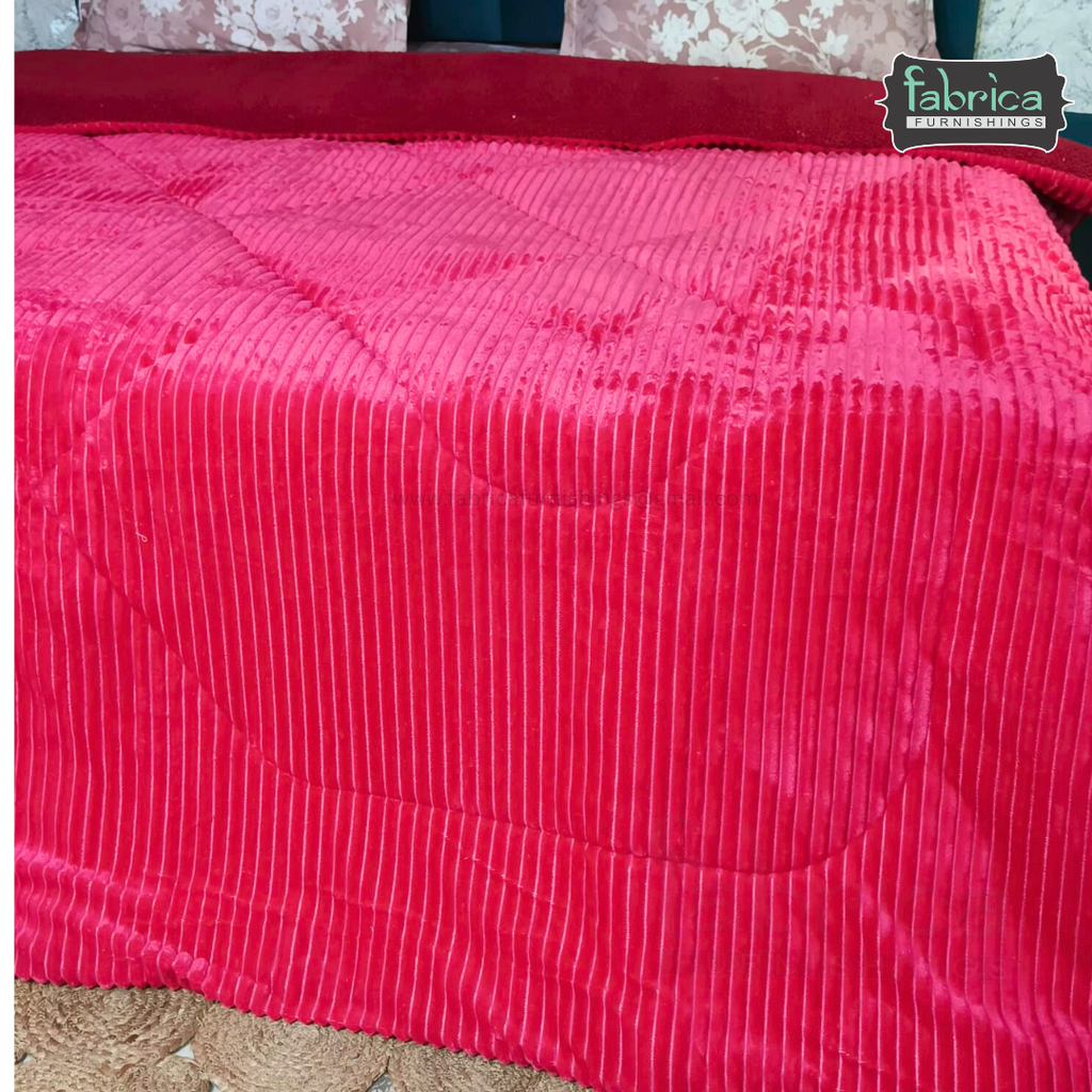 Solid color King Size premium pencil quilted Winter Quilts