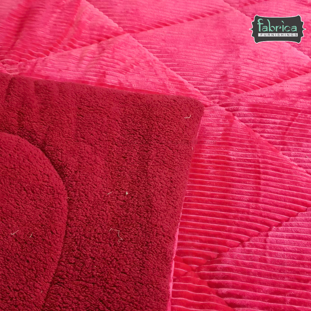 Solid color King Size premium pencil quilted Winter Quilts