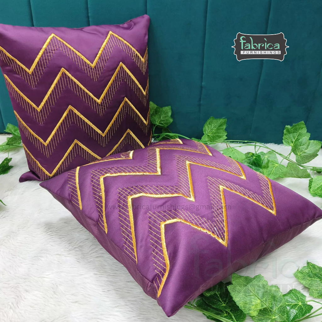 Anita's Royal Embroidered Designer Cushion cover 5 Pcs Set