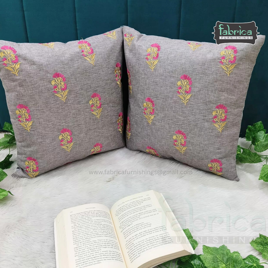 Anita's Royal Embroidered Designer Cushion cover 5 Pcs Set