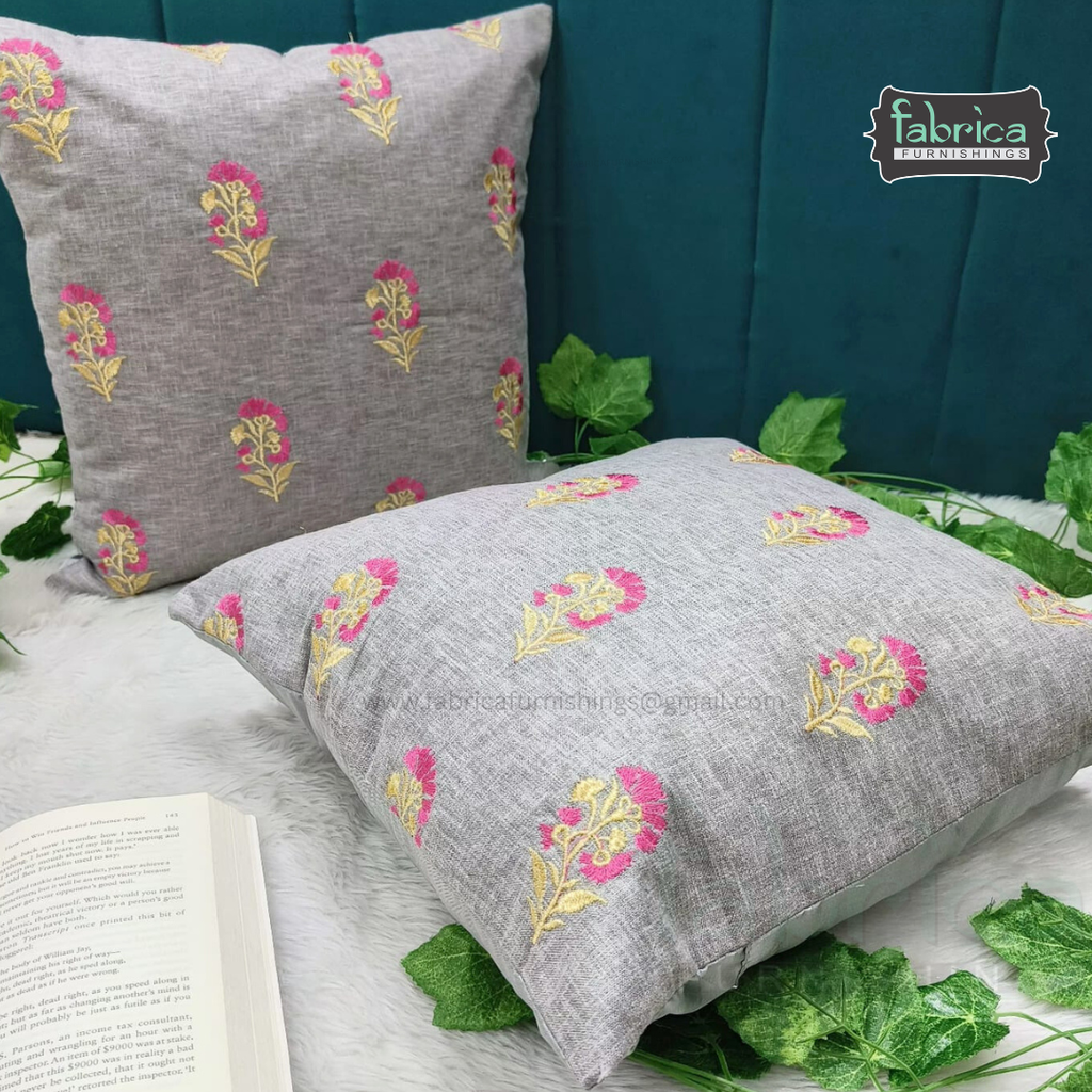 Anita's Royal Embroidered Designer Cushion cover 5 Pcs Set