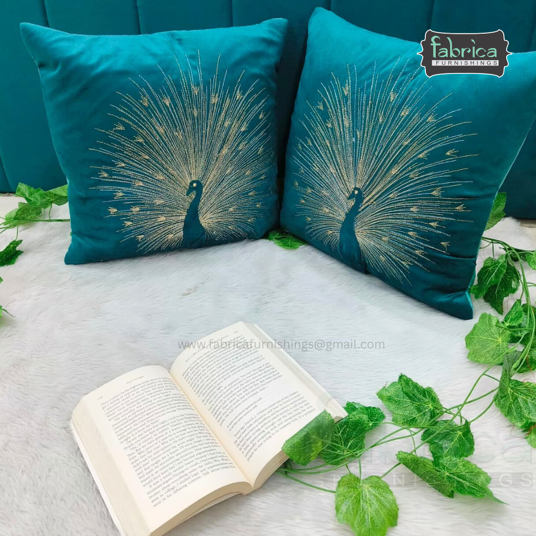 Anita's Royal Embroidered Designer Cushion cover 5 Pcs Set