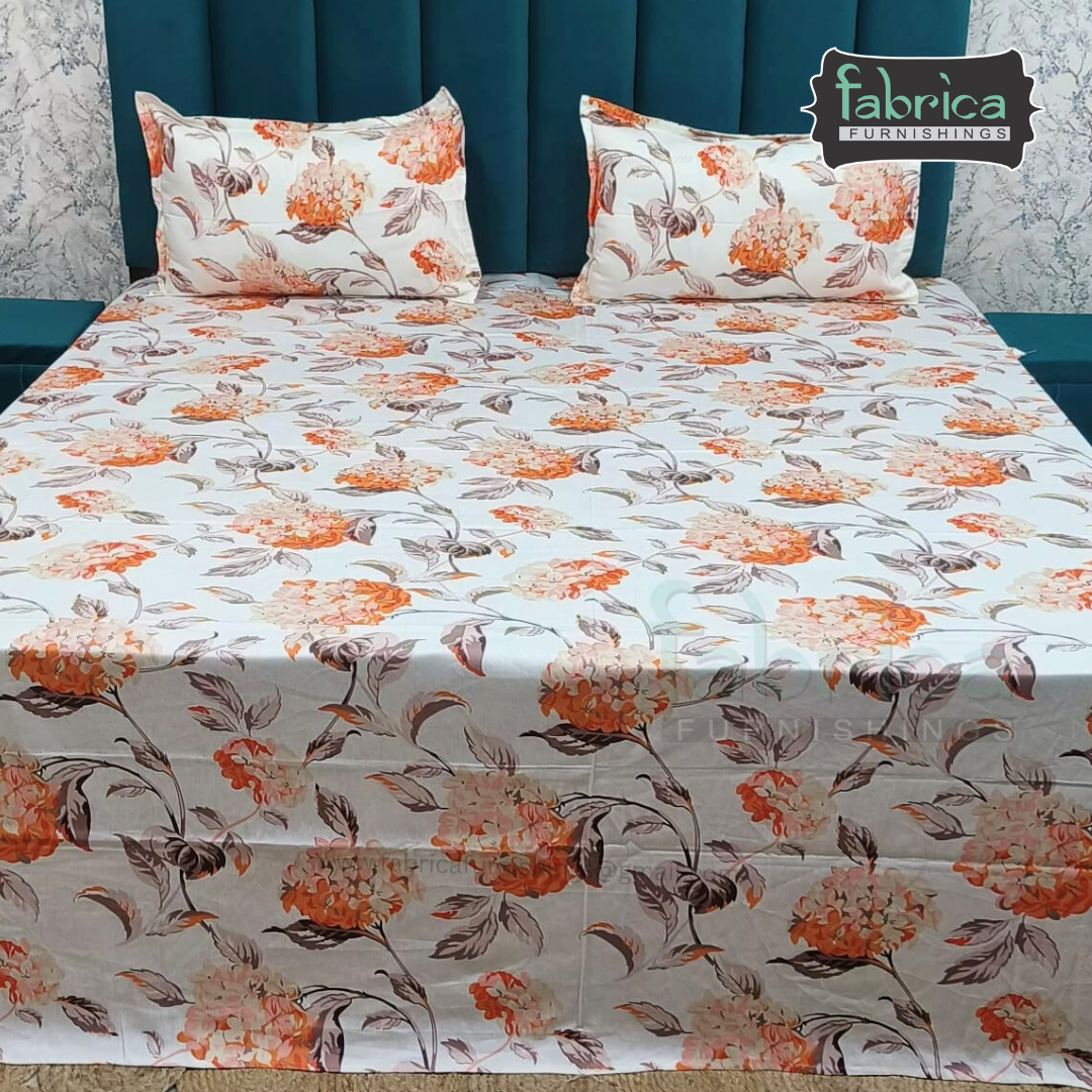 Premium Export Cotton King Size Printed Bedsheet