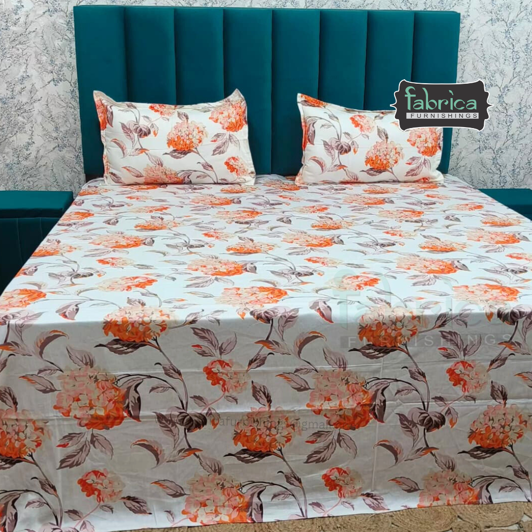 Premium Export Cotton King Size Printed Bedsheet