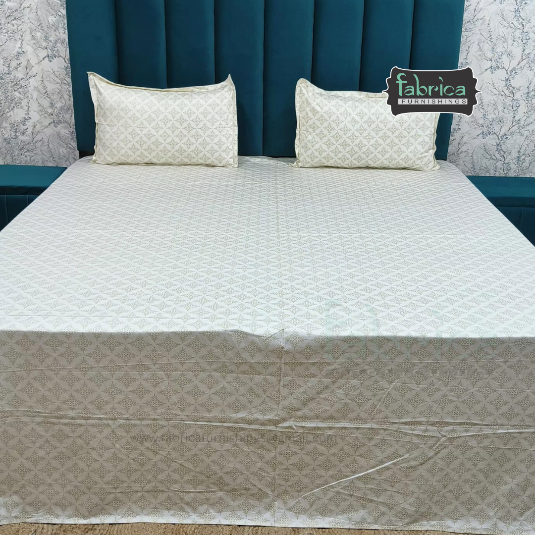 Premium Export Cotton King Size Printed Bedsheet
