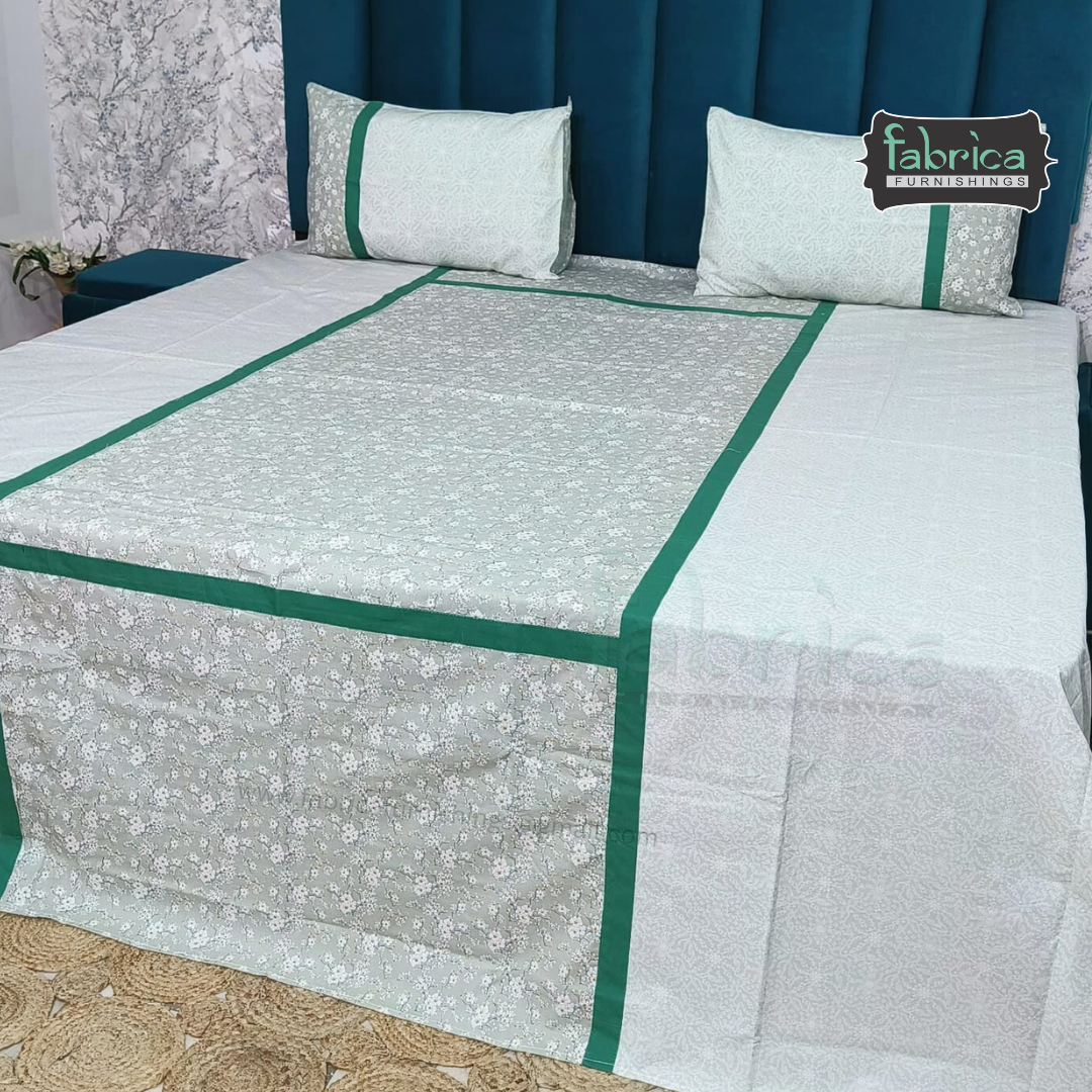 Premium Export Cotton King Size Printed Bedsheet