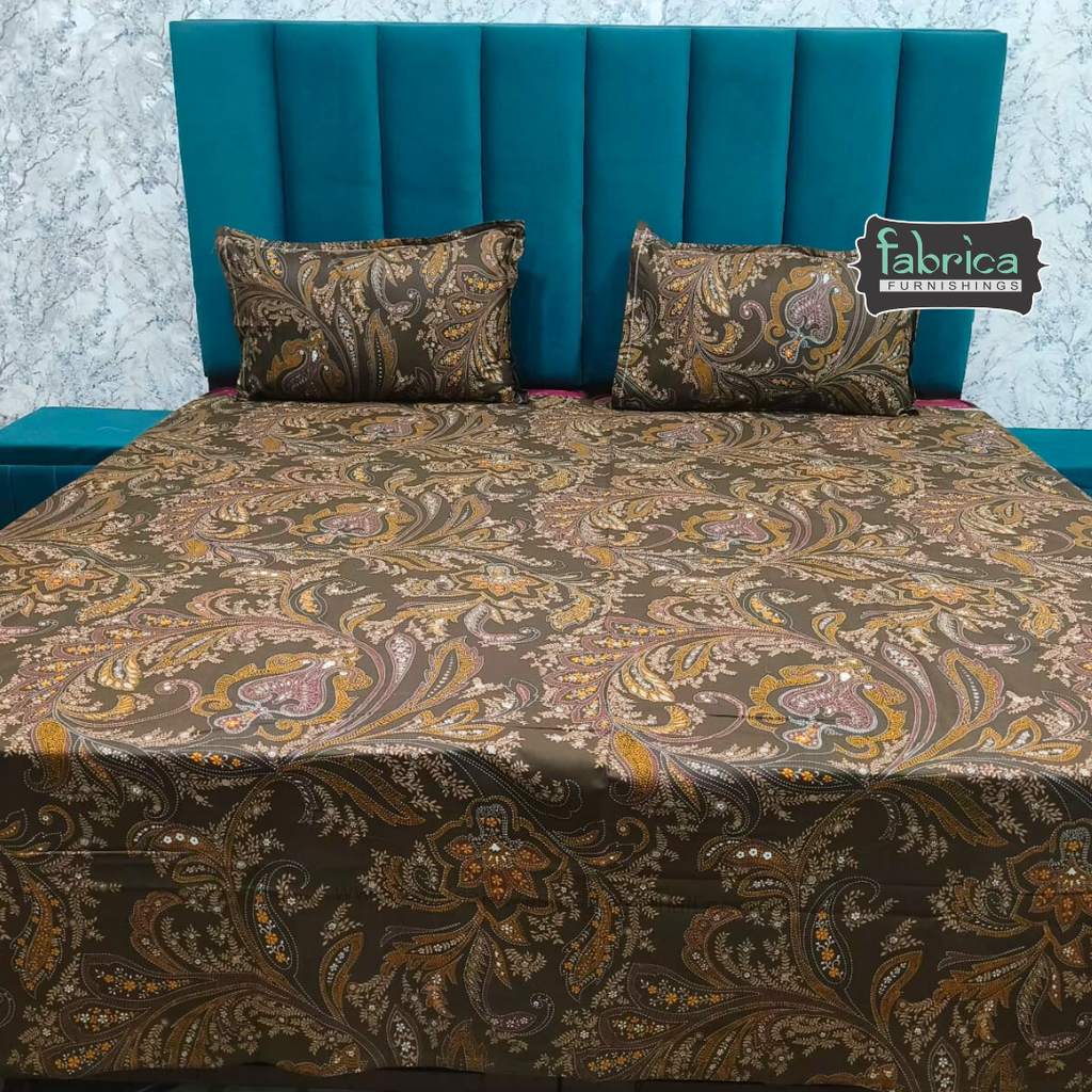 Procian Print Premium Pure Cotton Queen Size Bedsheet