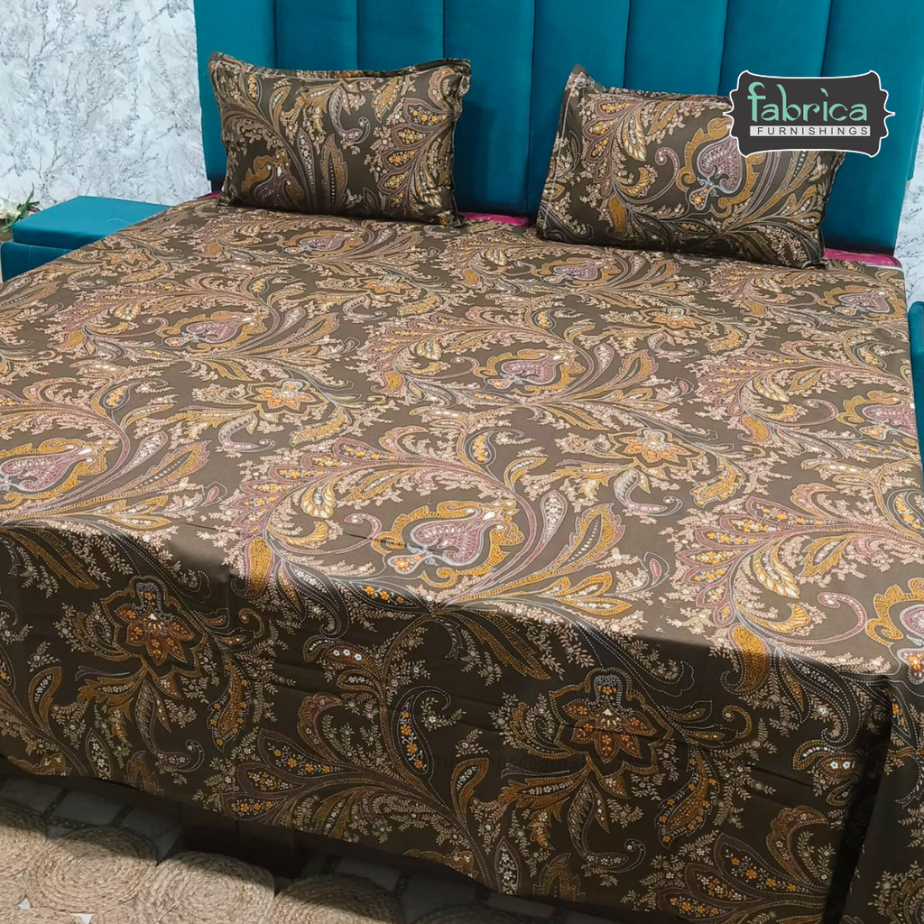 Procian Print Premium Pure Cotton Queen Size Bedsheet