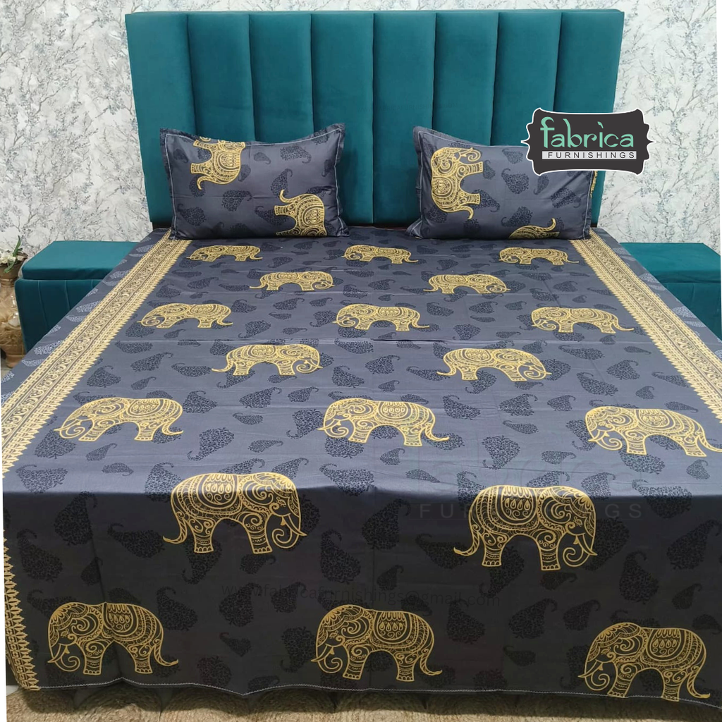 Procian Print Premium Pure Cotton Queen Size Bedsheet