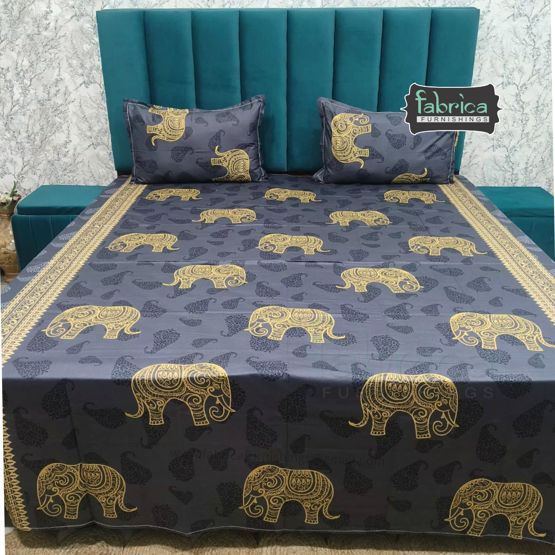 Procian Print Premium Pure Cotton Queen Size Bedsheet