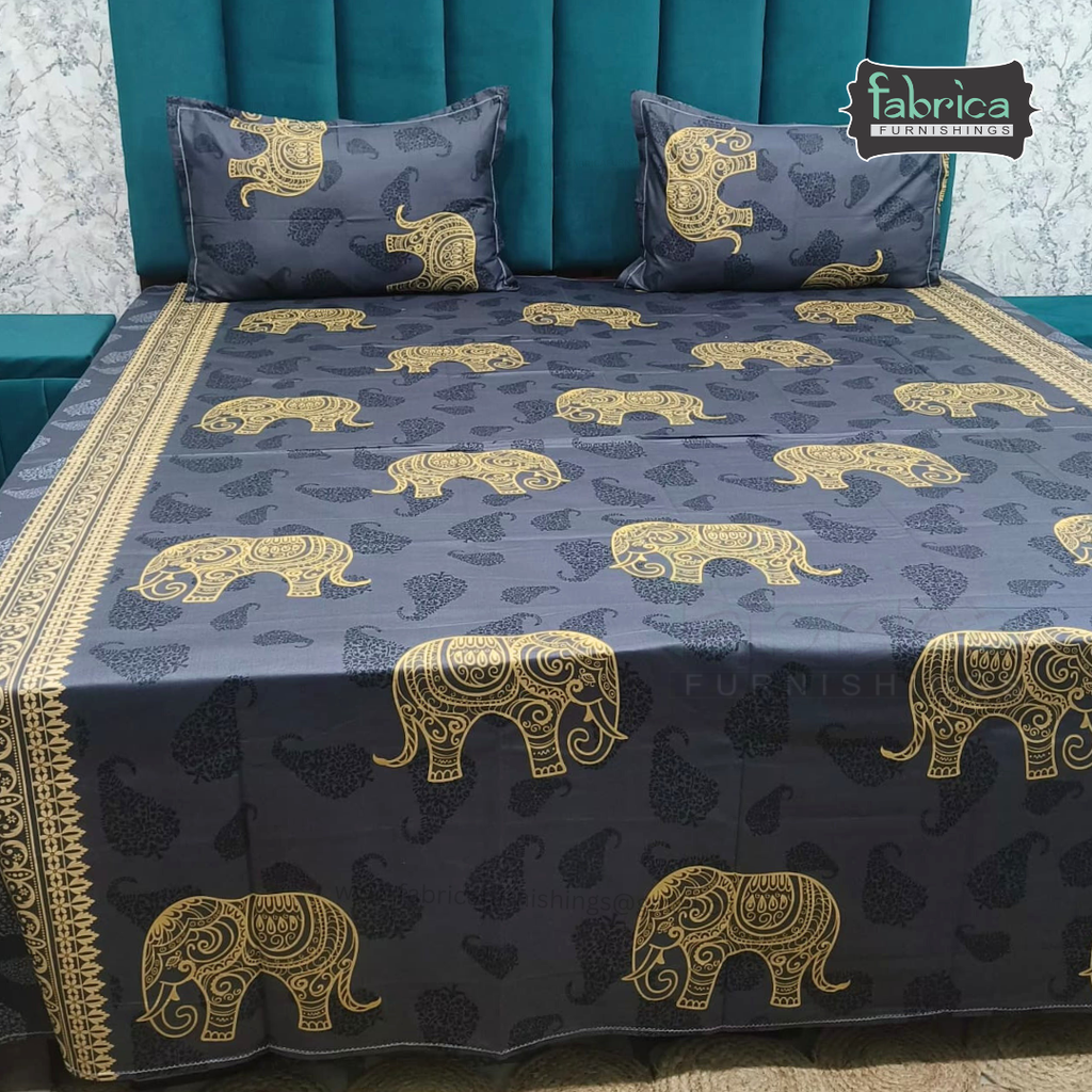 Procian Print Premium Pure Cotton Queen Size Bedsheet