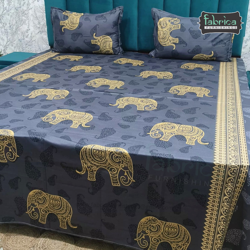Procian Print Premium Pure Cotton Queen Size Bedsheet