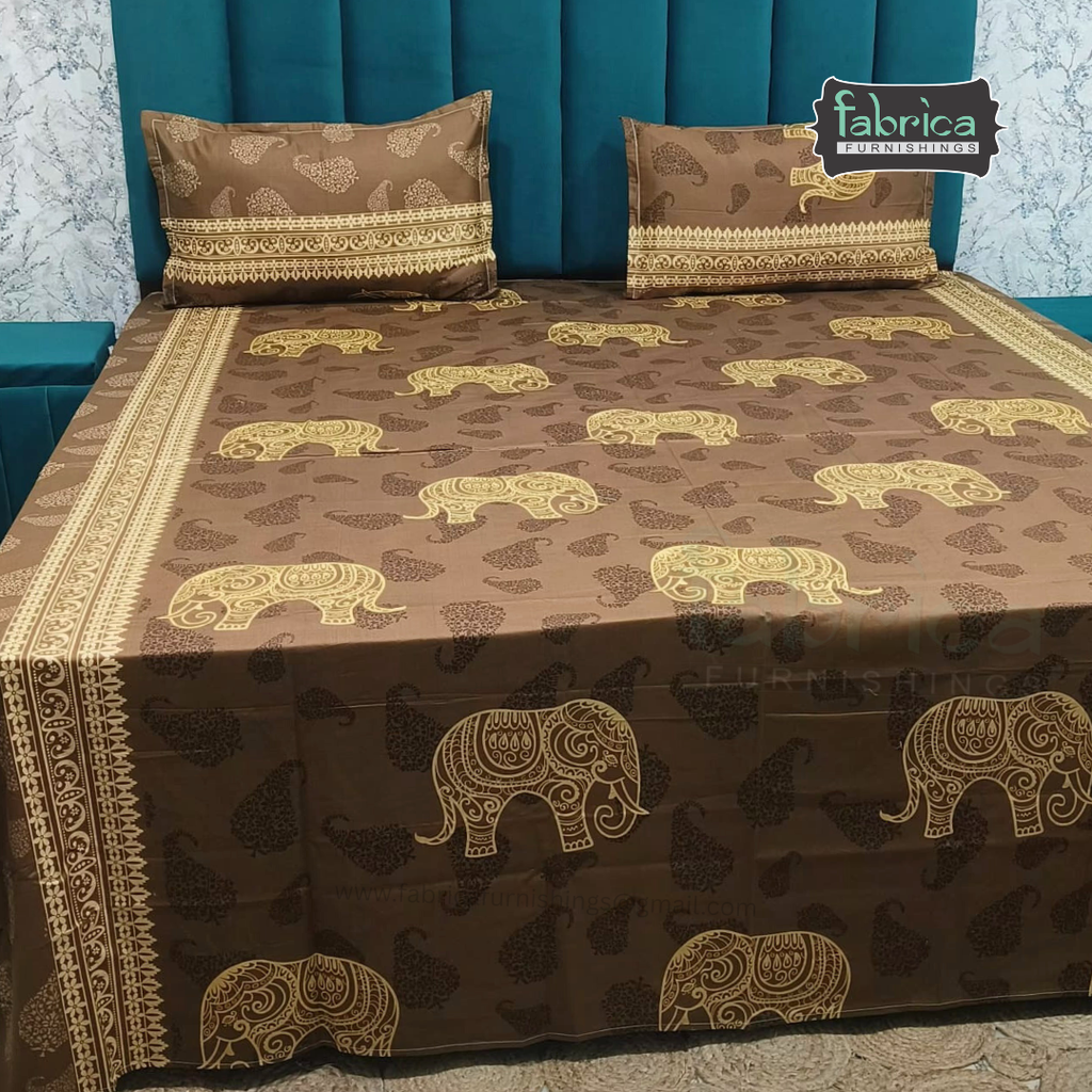 Procian Print Premium Pure Cotton Queen Size Bedsheet