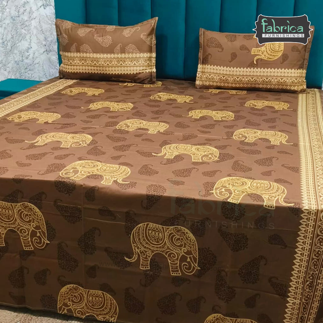 Procian Print Premium Pure Cotton Queen Size Bedsheet
