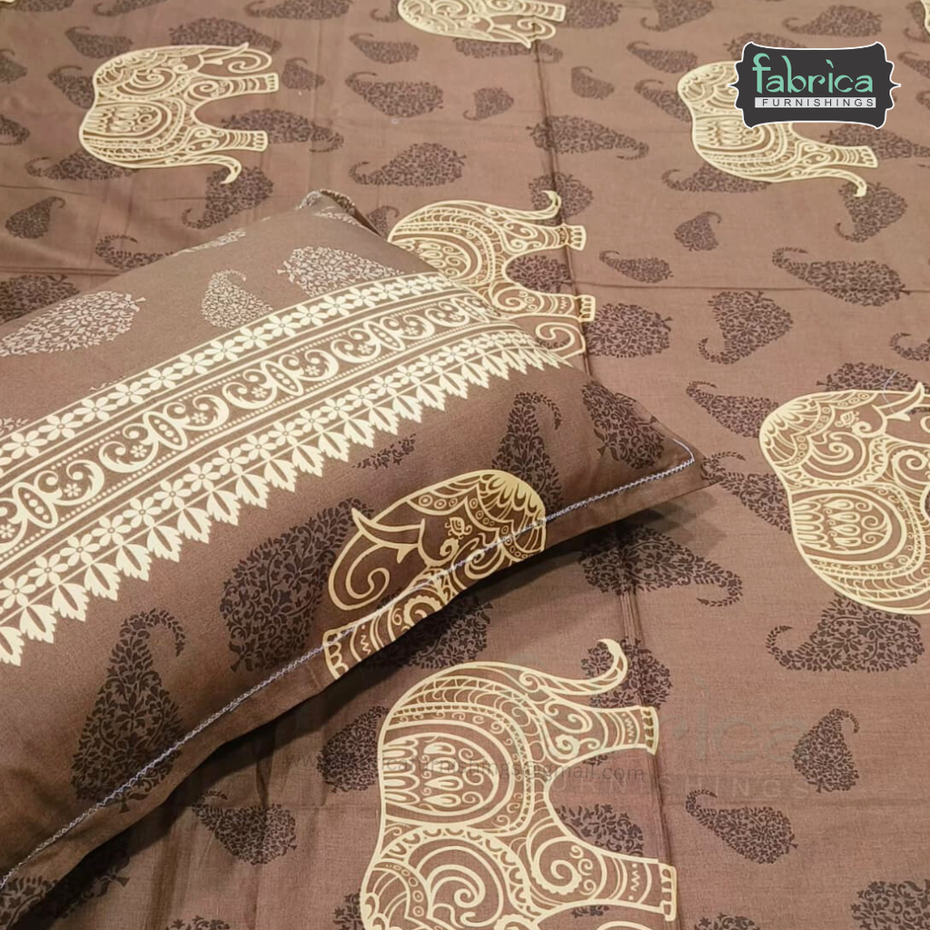 Procian Print Premium Pure Cotton Queen Size Bedsheet