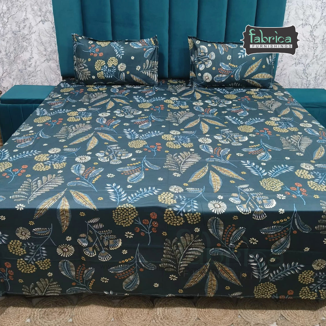 Procian Print Premium Pure Cotton Queen Size Bedsheet