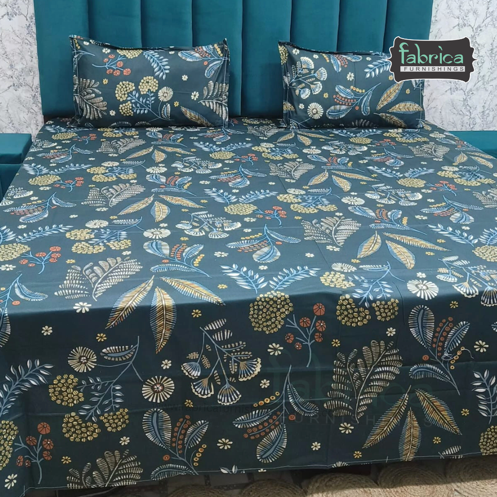 Procian Print Premium Pure Cotton Queen Size Bedsheet