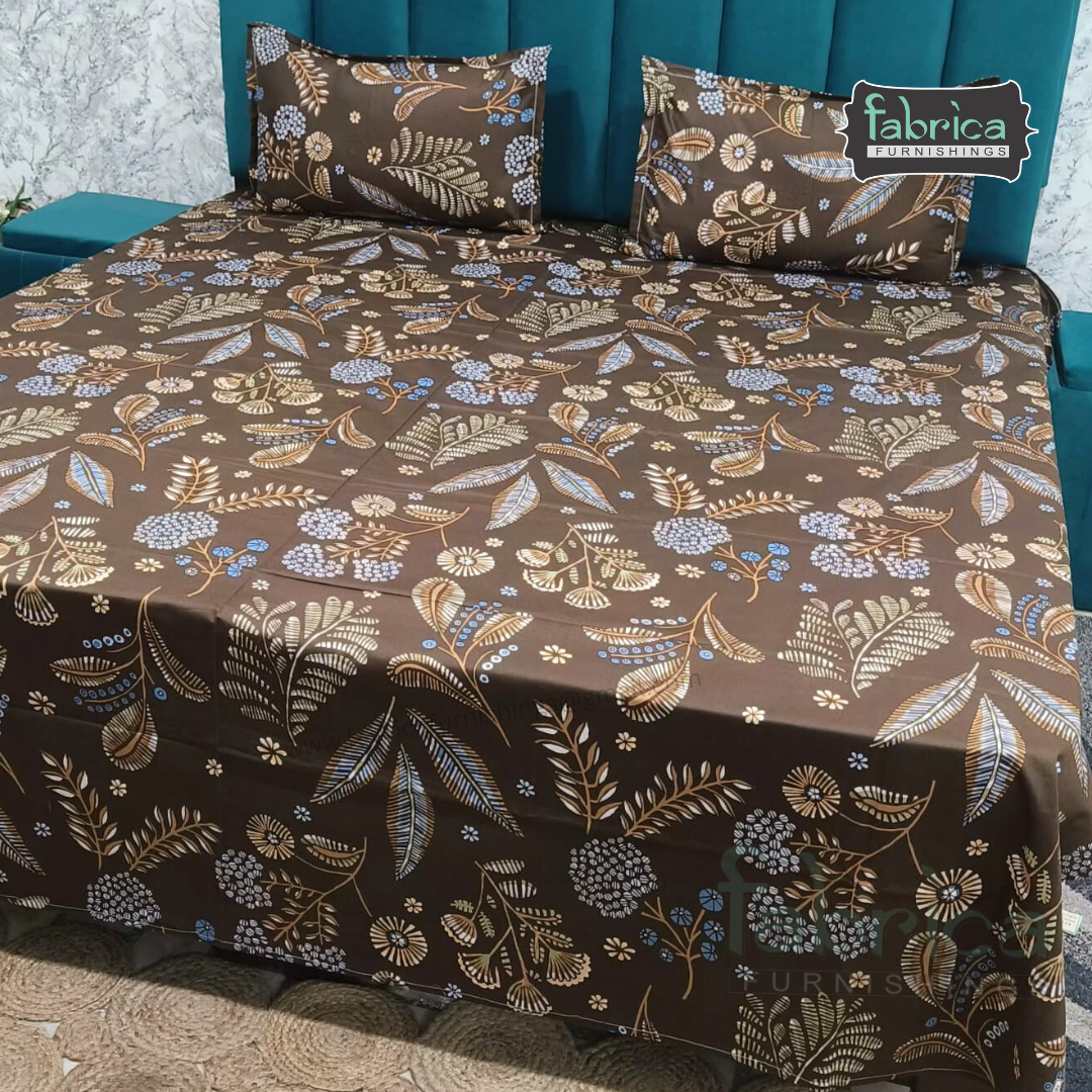 Procian Print Premium Pure Cotton Queen Size Bedsheet