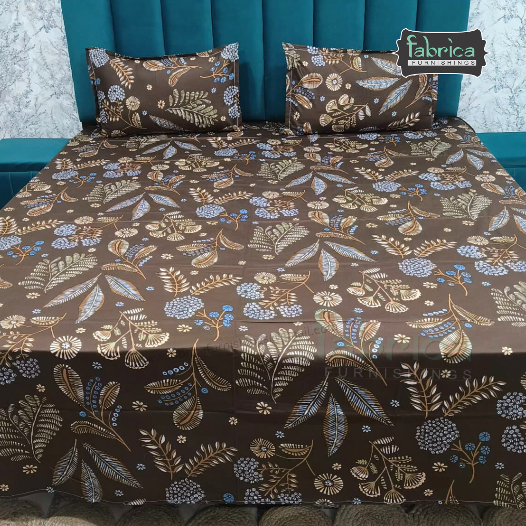 Procian Print Premium Pure Cotton Queen Size Bedsheet