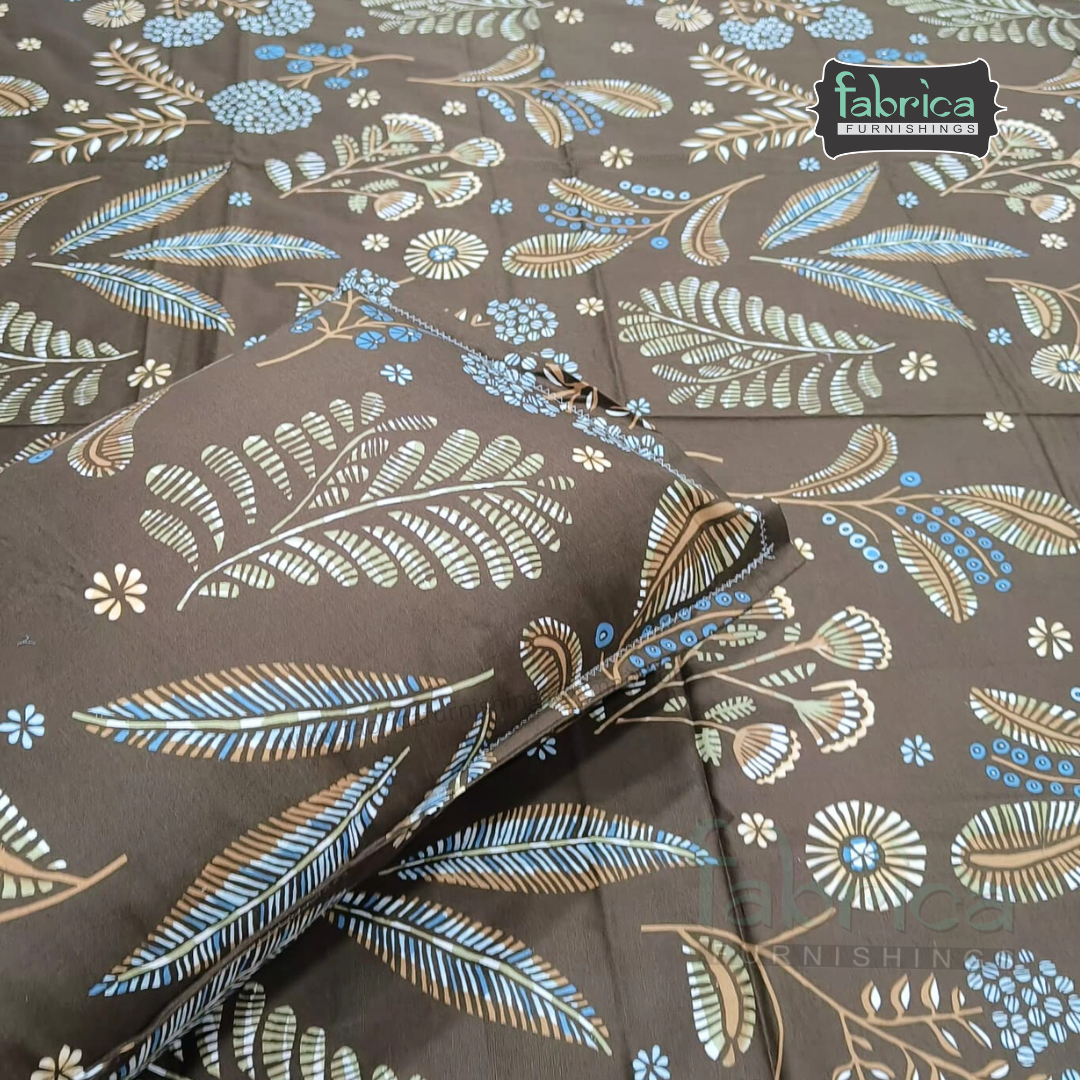 Procian Print Premium Pure Cotton Queen Size Bedsheet