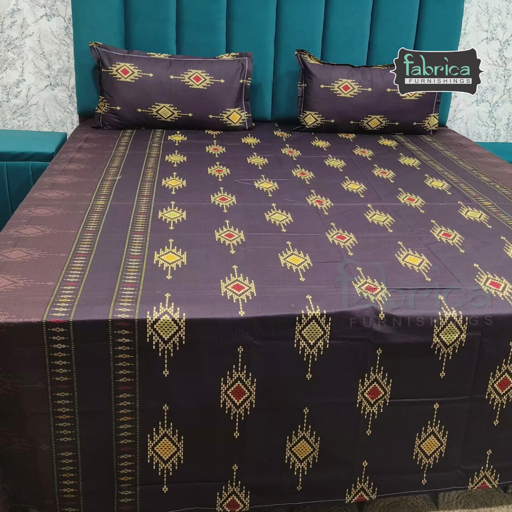 Procian Print Premium Pure Cotton Queen Size Bedsheet