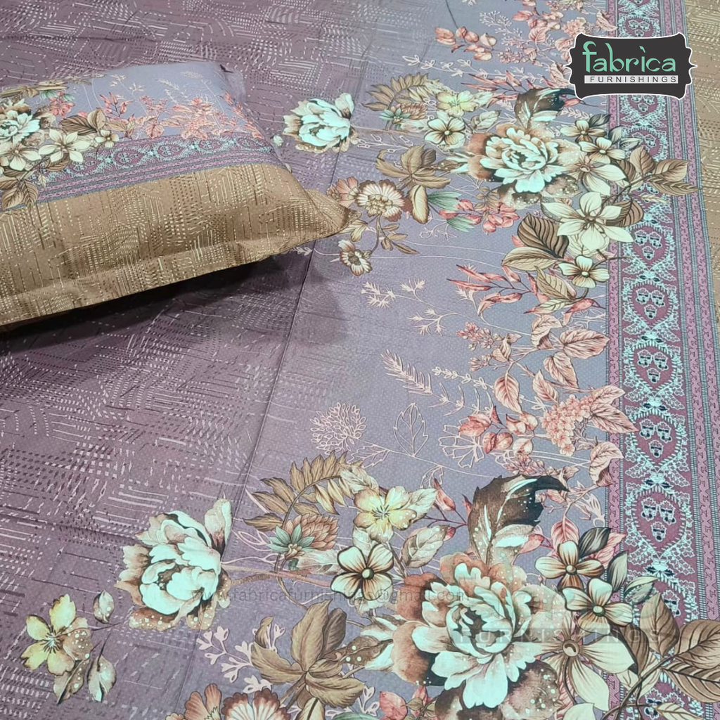 Digital Raga Printed King Size (400 Tc) Pure Cotton Bedsheet