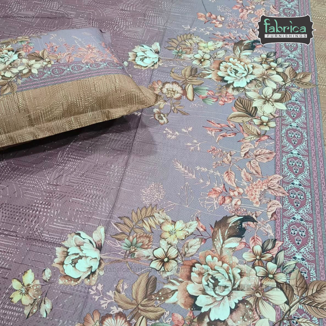 Digital Raga Printed King Size (400 Tc) Pure Cotton Bedsheet