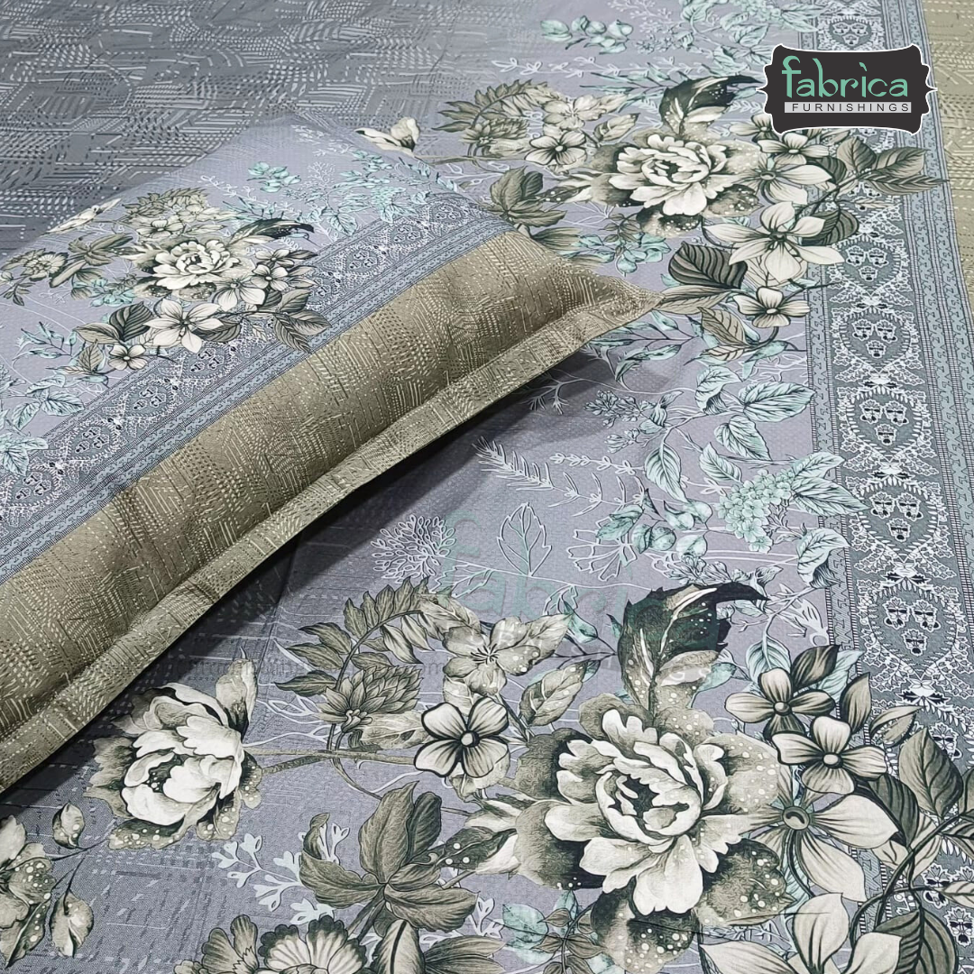 Digital Raga Printed King Size (400 Tc) Pure Cotton Bedsheet